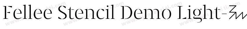 Fellee Stencil Demo Light字体转换